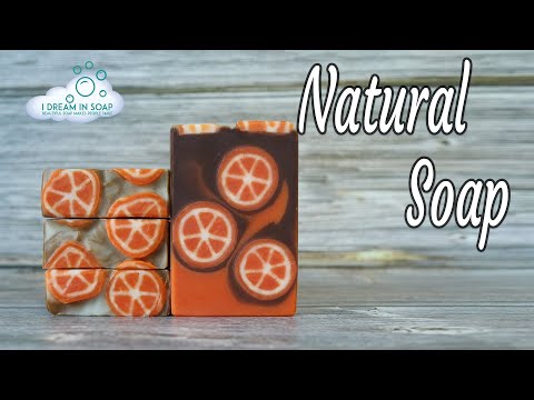 How to make Natural cold process soap. Chocolate orange cold process soap making tutorial