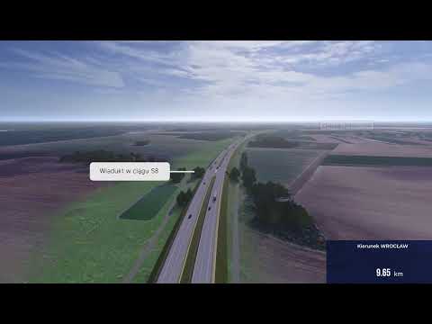 S8 Kobierzyce Południe - Jordanów Śląski, wizualizacja