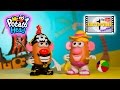Mr And Mrs Potato Head Beach Spudette And Pirate Spud In Summer Beach Fun Toy Video