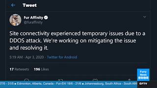 FurAffinity DDoS attacked: Not as big as the attack in February