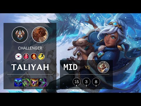 Taliyah Mid vs Corki - KR Challenger Patch 11.23