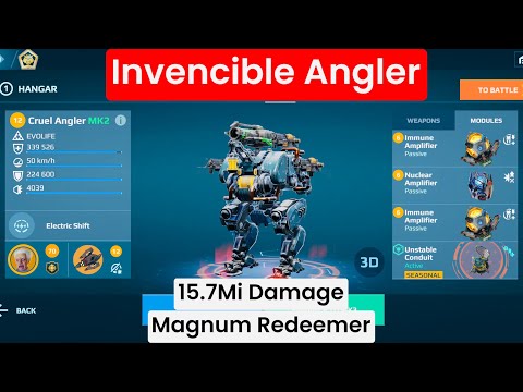 Cruel Angler Redeemer Magnum 15M Damage | Constant Fire Power | War Robots Gameplay