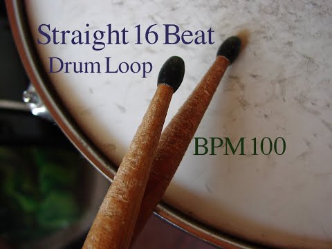 [Drum Loop]Straight 16Beat 100BPM