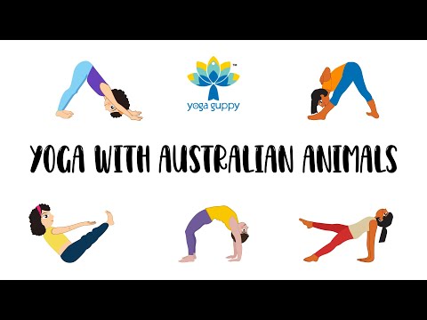 Easy Yoga Poses for Strength and Flexibility | Fun Facts about Australian Animals | Yoga Guppy