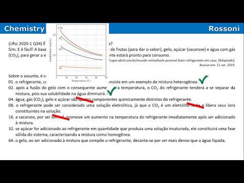 Ufsc 2020-1 Q34 - Como fazer refrigerante em casa!