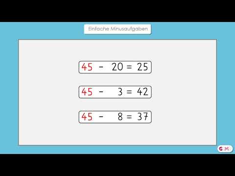 Einfache Minusaufgaben - Klasse 2