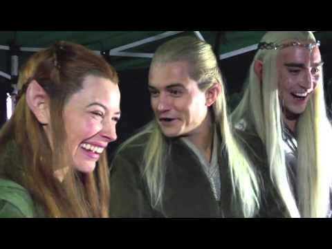 , title : 'Orlando Bloom, Evangeline Lilly and Lee Pace React to ’Happy Hobbits’ Livestream Trailer (HD)'