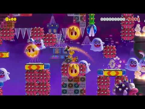 ダッシュブロックで駆け回れ!100秒全自動　Automatic by AKUMUくん(♪) 🍄 Super Mario Maker 2 🍄 No Commentary　⚿aaw