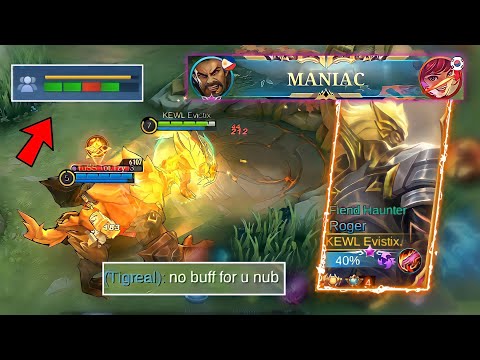 TOP GLOBAL ROGER CARRYING TOXIC PLAYER IN MYTHIC SOLO RANK GAMEPLAY | MLBB