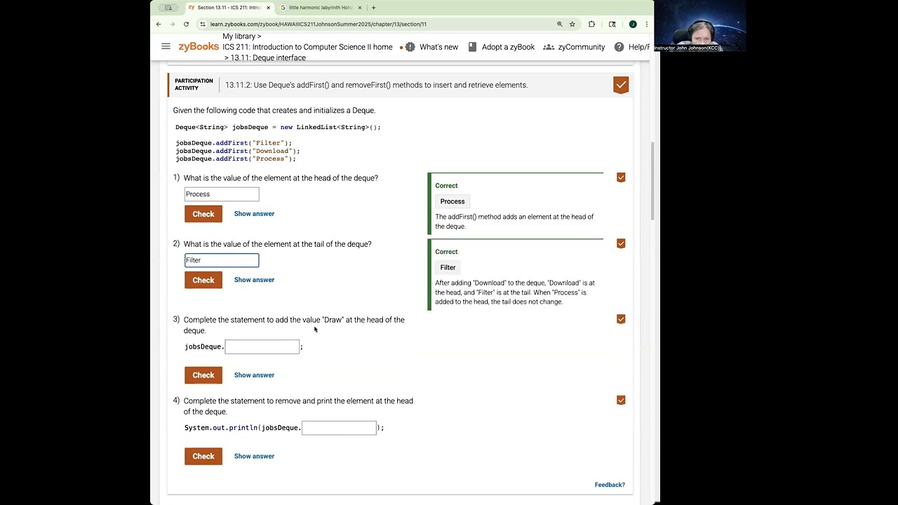 Collections Part 7   Deque Interface