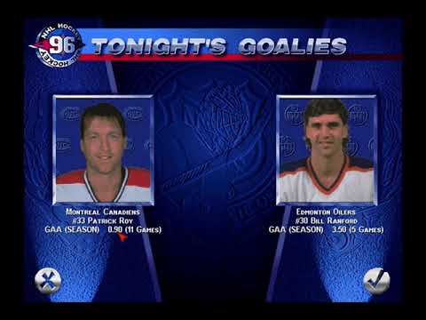 EA Sports NHL '96 - All-star Season 1 Habs Game 12 | The Oilers Stifle the Habs But Lose in MTL