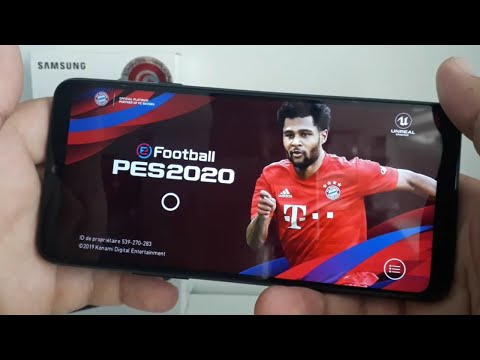 Test Game Football PES 2020 Mobile on Samsung Galaxy A20s