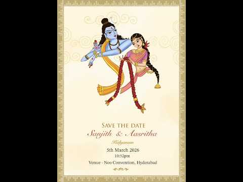 Aashritha Weds Sanjith