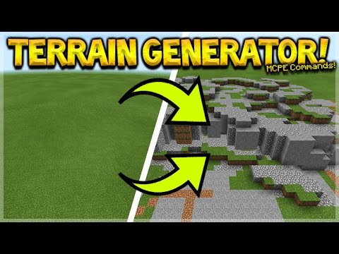 ECKOSOLDIER - MCPE TERRAIN GENERATOR!! Minecraft Pocket Edition COMMAND BLOCK Terrain Generator (Minecraft PE)