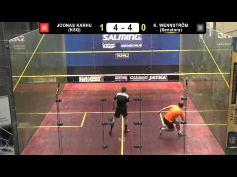 Salming Squash Open Joonas Karhu KSQ - Kenneth Wennstrom Senators