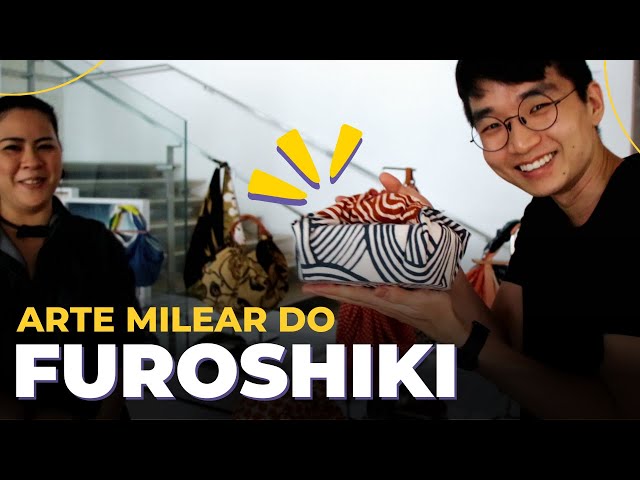 Aprendendo a usar o Furoshiki!