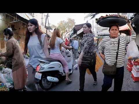Inside Toul Kork Market, Samaki Market in Phnom Penh, local market tour