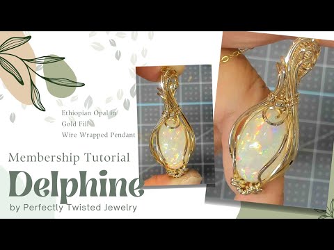 Traditional Opal Wire Wrapped Pendant in Gold Fill Wires