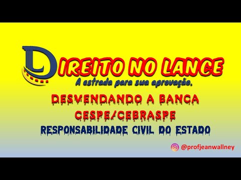 DESVENDANDO A BANCA CESPE/CEBRASPE - RESPONSABILIDADE CIVIL DO ESTADO