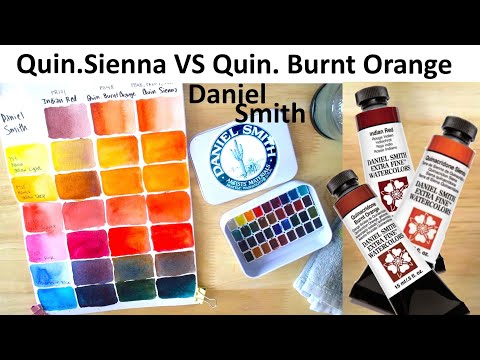 Daniel Smith Watercolor - Quin Sienna VS Quin Burnt Sienna