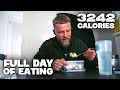 FULL DAY OF EATING | 3243 Calorie Contest Prep Diet | Eating To Get Shredded...