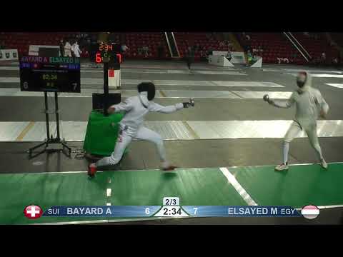 2022 104 T32 11 M E Individual Tbilisi GEO WC GREEN ELSAYED EGY vs BAYARD SUI