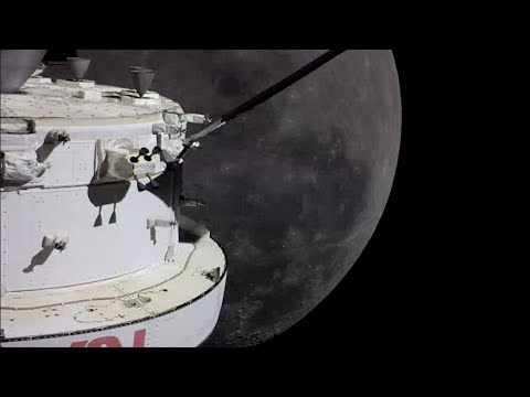 NASA의 오리온 달 캡슐이 집으로 향합니다.