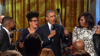 Video thumbnail of "Watch President Obama speak -- and sing -- at White House tribute to Ray Charles"