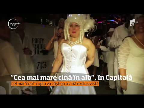 Cea mai mare cină în alb din lume ajunge în Bucureşti