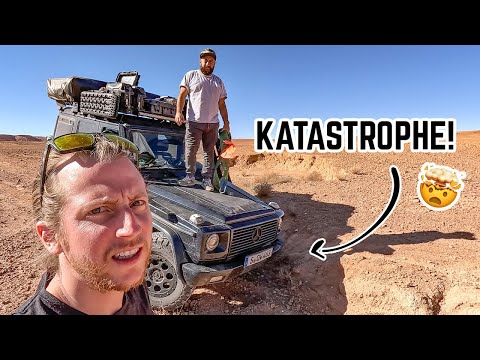 🤯 Katastrophe: Lenkstange verbiegt bei G Klasse! Reparatur mitten in der Wüste! Marokko Trip Teil 2