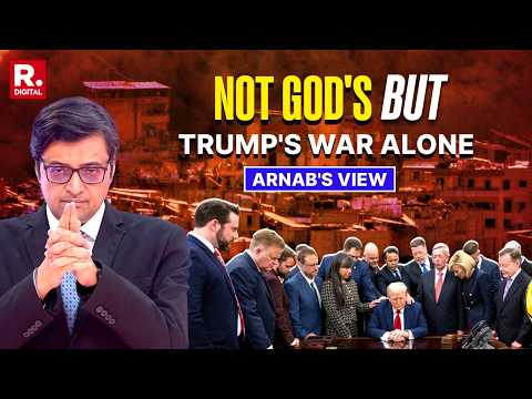 Arnab's Ultimate Callout Of Trump's Attempt To Project Iran War As Religious Crusade