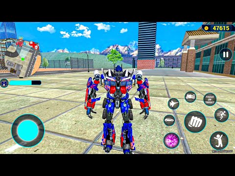 Optimus Prime Multiple Transformation Jet Robot Car Game 2020 - Android Gameplay