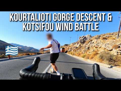 Kourtalioti Gorge Descent & Kotsifou Wind Battle | Cycling Crete Adventure thumbnail