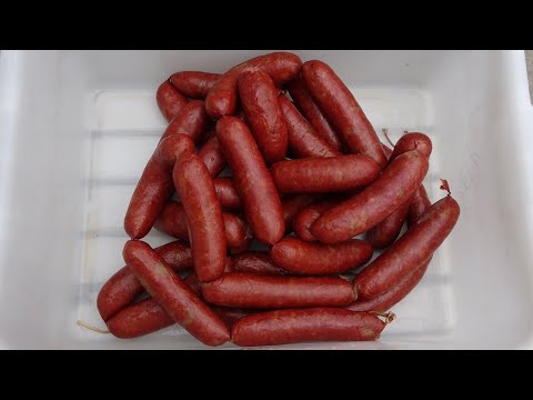 Homemade Venison Knockwurst / Knackwurst