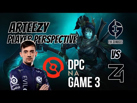 Arteezy [Phantom Assassin] PLAYER PERSPECTIVE - EVIL GENIUSES VS 4 ZOOMERS | DPC NA | GAME 3