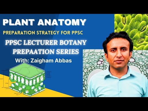 Plant Anatomy Preparation for PPSC | A smart approach | PPSC Lecturer Botany Prepartion Series