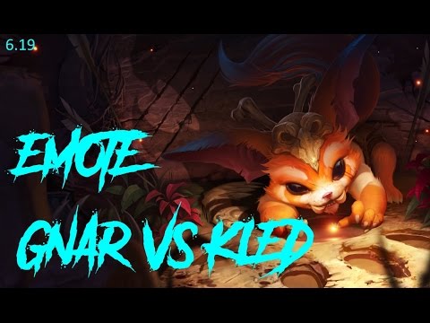 Emote Gnar vs Kled TOP [Patch 6.19]
