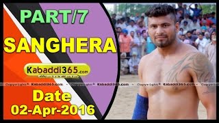 (1) Sanghera (Barnala) Kabaddi Tournament 2 April 2016