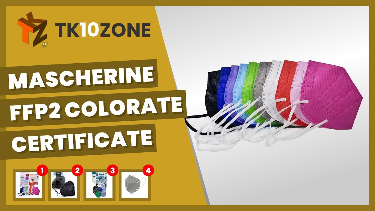 Le 4 migliori mascherine FFP2 colorate certificate