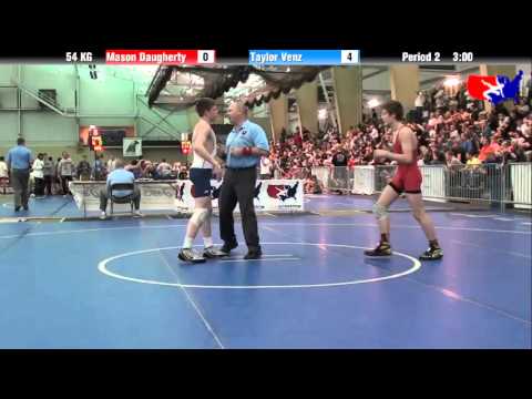 Mason Daugherty vs. Taylor Venz at 2013 FILA Cadet Nationals - FS
