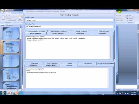 MS PowerPoint Business Plan Presentation Template Software