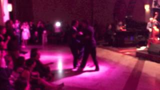 Amazing Angel Coria dance with Gaspar Godoy and Gustavo Rosas to Lilibeo Tango Festival 2013