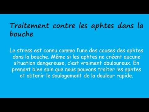 comment soulager traitement des aphtes