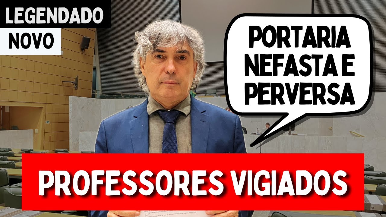 ⚠️ Portaria da Secretaria da Educação de SP obriga fiscalização de professores em sala de aula