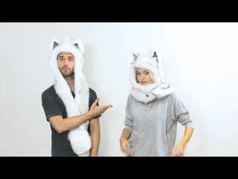 фото шапка-капюшон с лапками spirithood 0