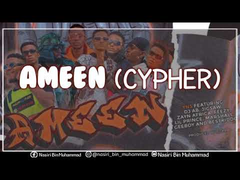 YNS - AMEEN (2021 CYPHER) Lyrics Video Ft. Dj AB, Feezy, Geeboy, Marshall, BestKiddo..