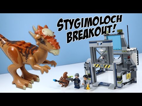 LEGO Jurassic World Fallen Kingdom Stygimoloch Breakout Speed Build 2018