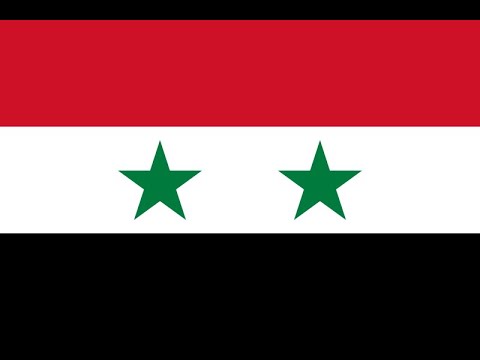 シリアの歴史国旗と植民地アニメーション