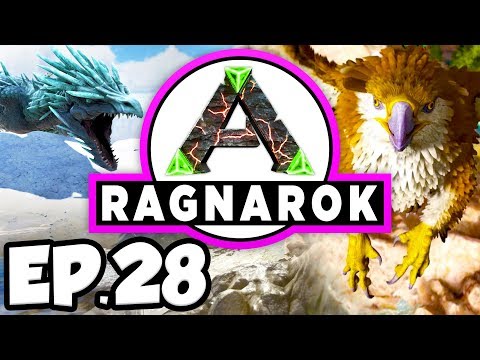 ARK: Ragnarok Ep.28 - TRIBESMEN RESCUE MISSION, DINOSAURS ATTACK RAFT!!! (Modded Dinosaurs Gameplay)
