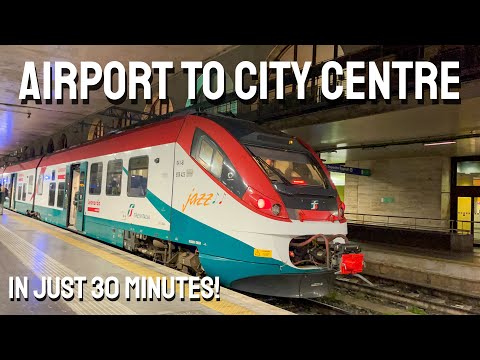 Leonardo Express train ride from Rome Fiumicino to Termini Station